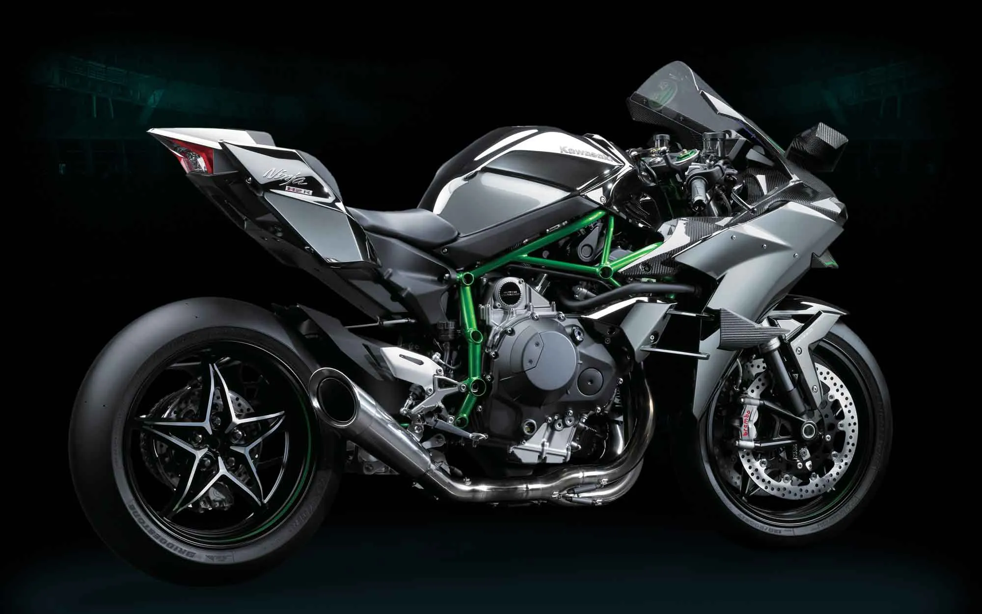 Kawasaki H2R O Coração da Fera Motor Sobrealimentado