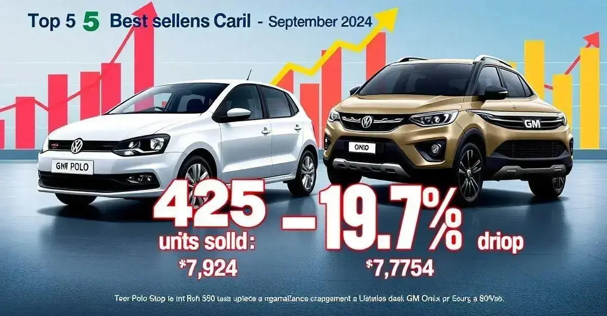 Carros Mais Vendidos do Brasil em Setembro: Top 5