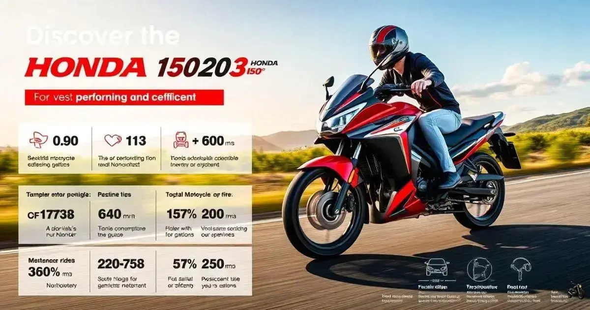 Descubra a Moto Honda 150: Desempenho e Economia em Destaque