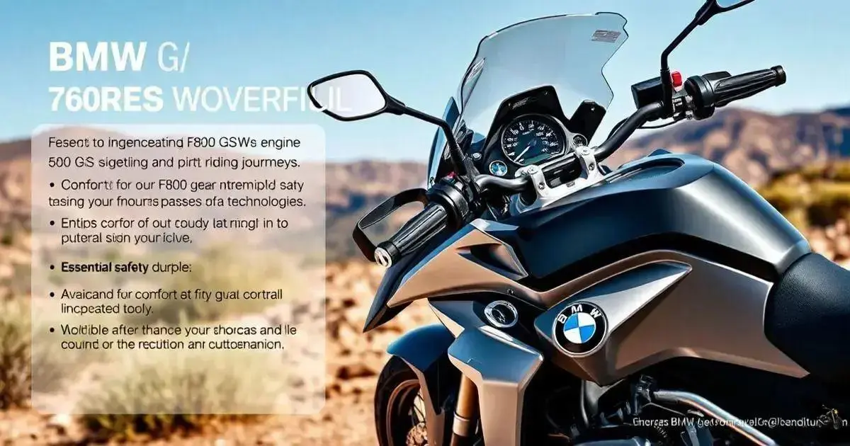 Descubra a Potência da BMW Moto F800 GS em Detalhe