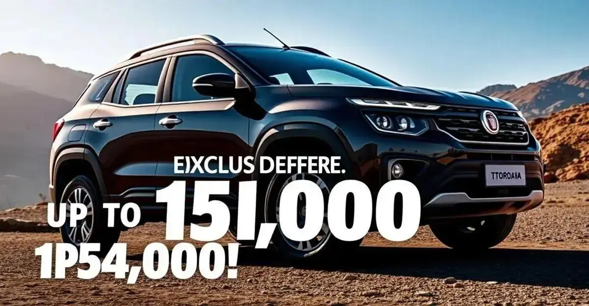 Fiat Toro Ultra: Oferta Exclusiva com R$ 15.000 de Bônus