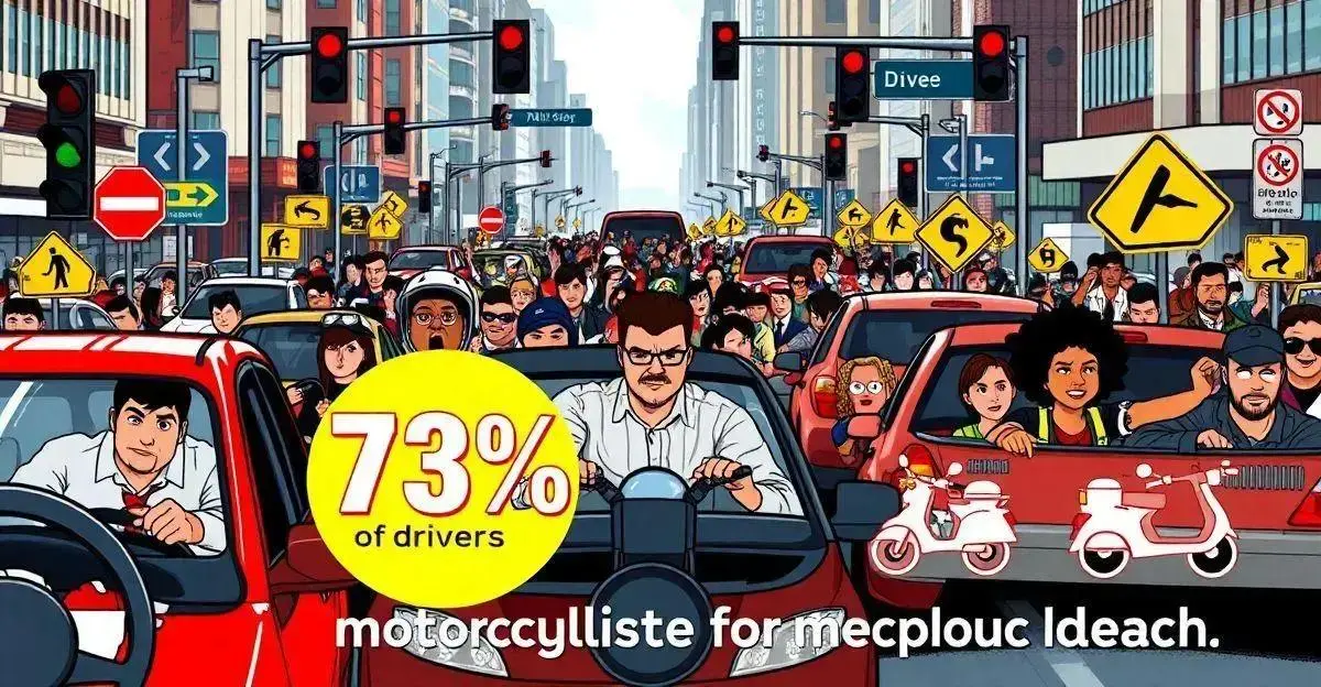 Pesquisa: 73% dos Condutores Criticam Motociclistas no Trânsito