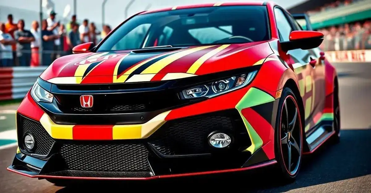 Senna Capacete Homenageado no Honda Civic Type R