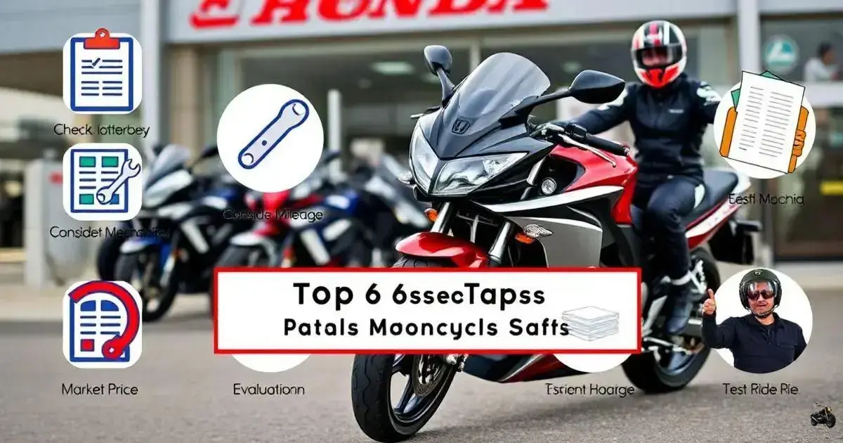 Top 6 Dicas para Comprar Honda Moto Usada com Segurança