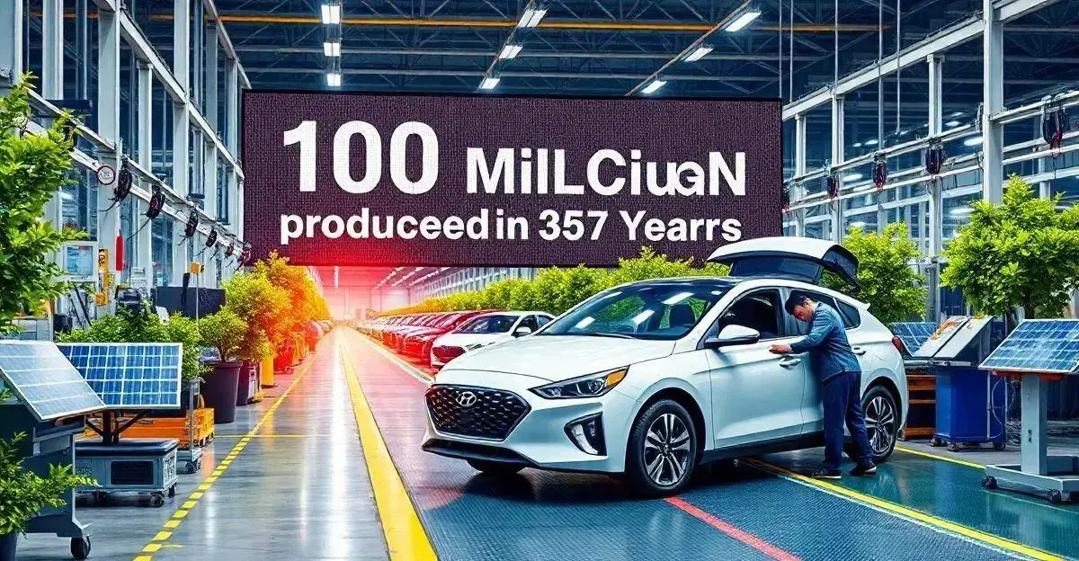 Hyundai Produção: 100 Milhões de Veículos em 57 Anos